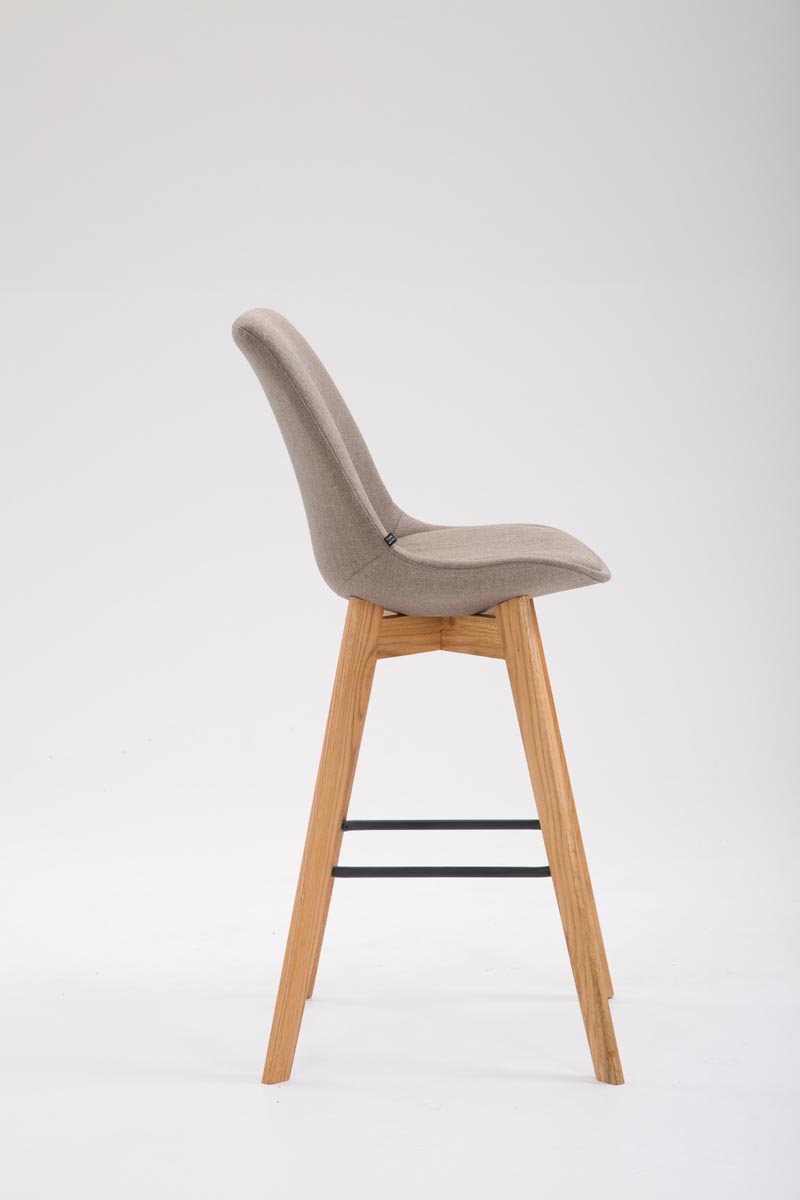 Barhocker Metz Stoff, mit Lehne