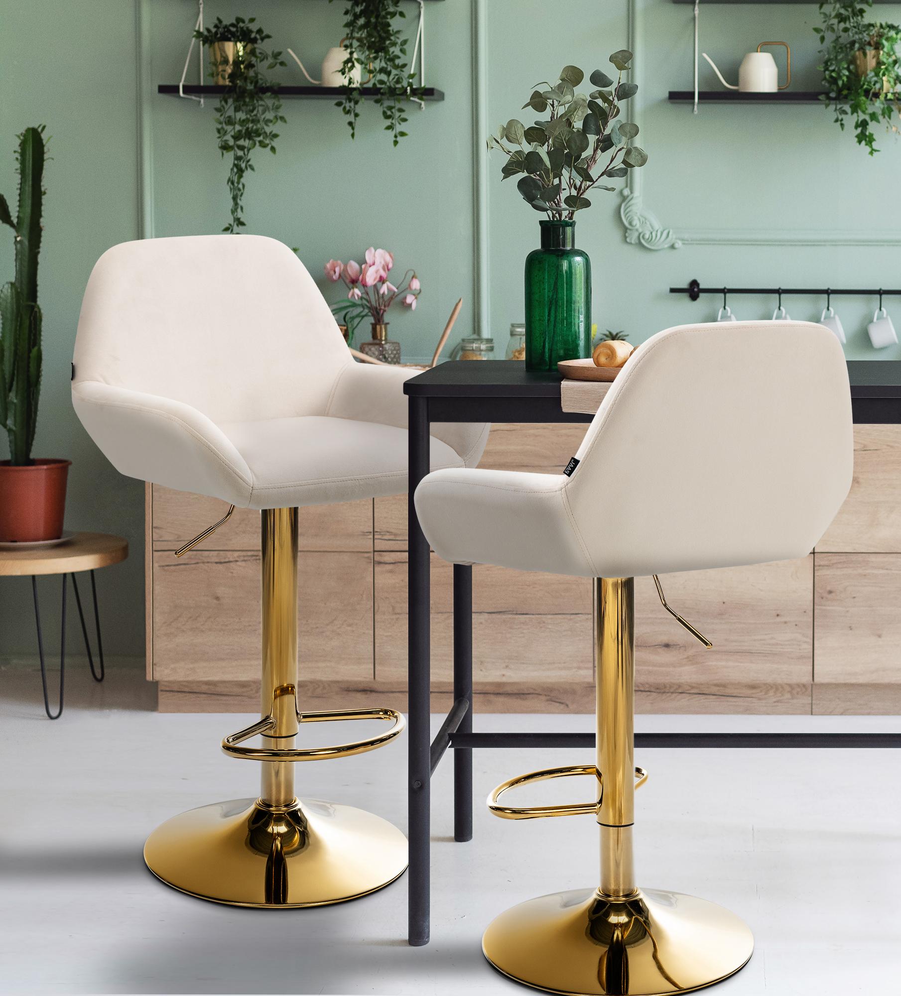 Barhocker Braga Gold Samt