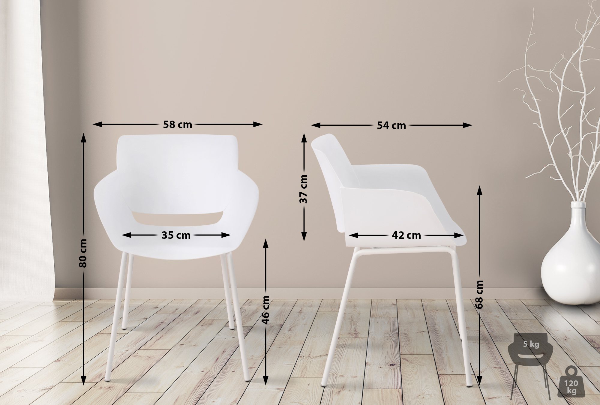 2er Set Gartenstuhl Alpena