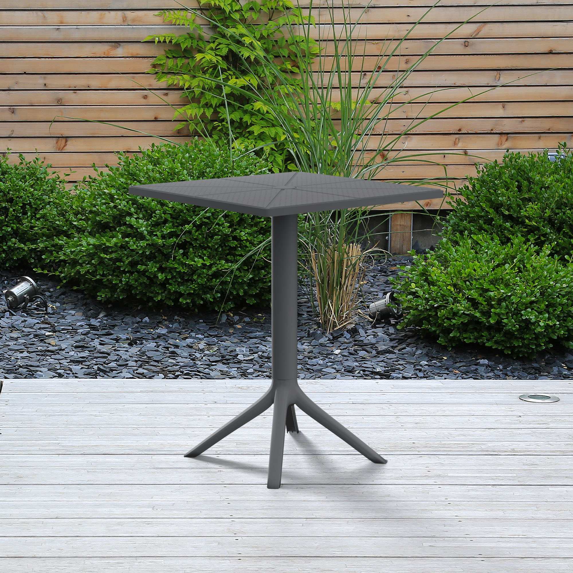 Gartentisch Nuvela 60 x 60 cm – Wetterfest, UV-beständig, pflegeleicht | 326296
