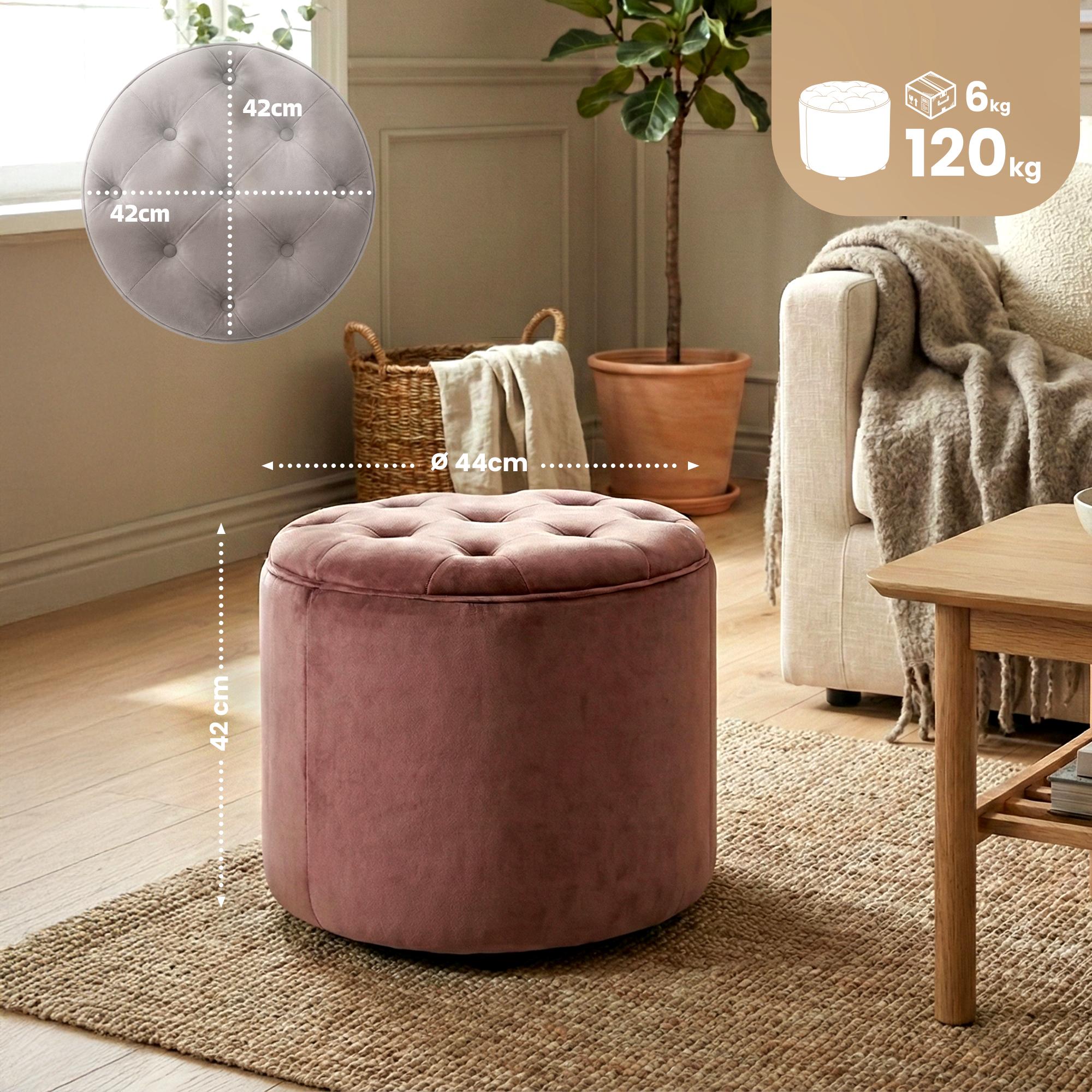 Sitzhocker Pantin Samt