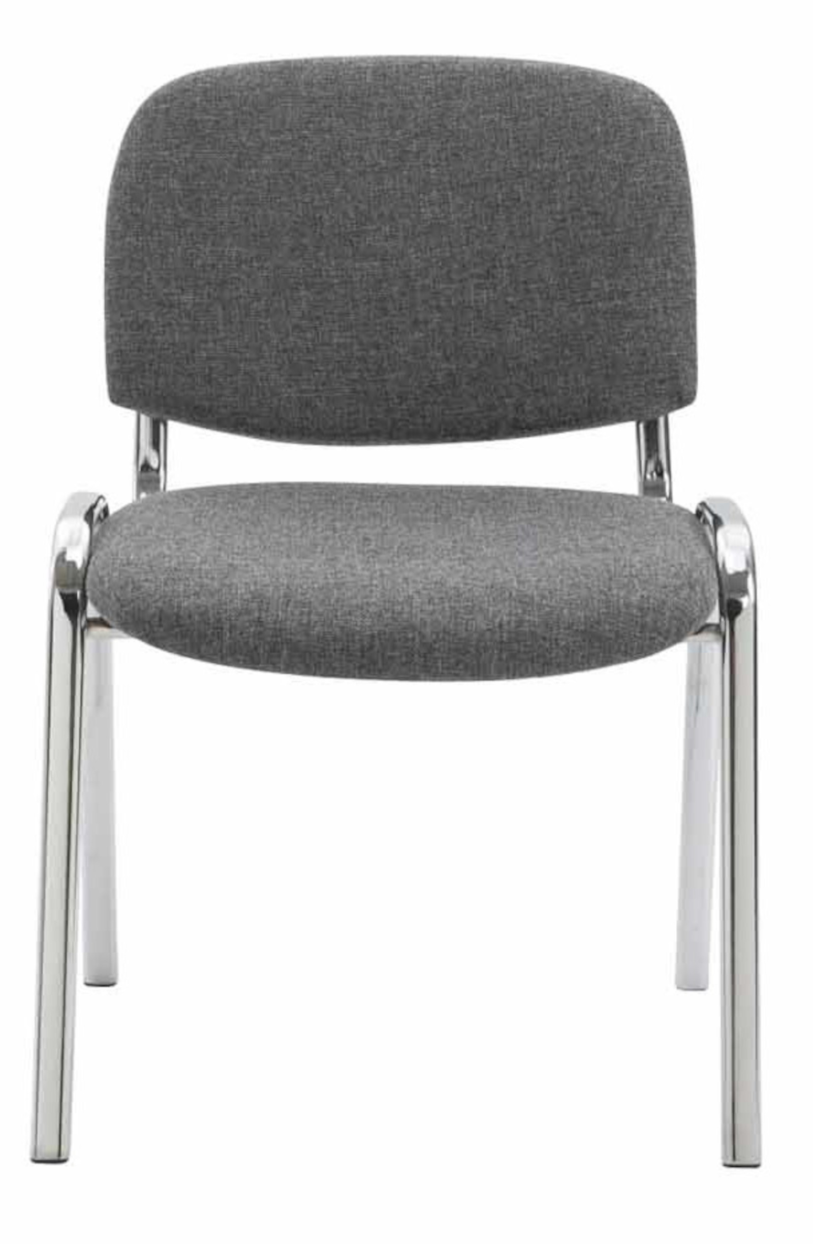 4er Set Stühle Ken Chrom Stoff