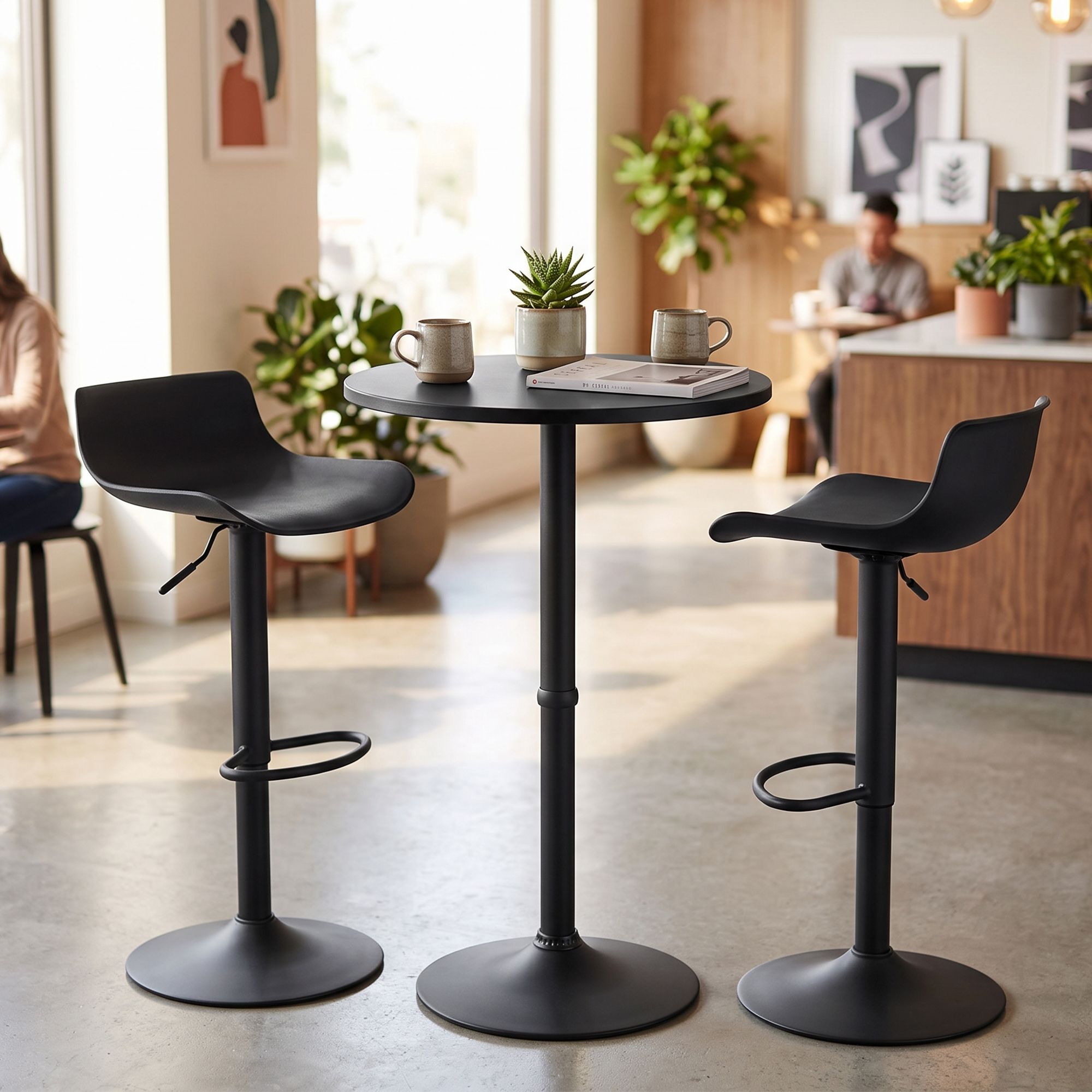 Bartisch-Set Fernie mit zwei Barhockern