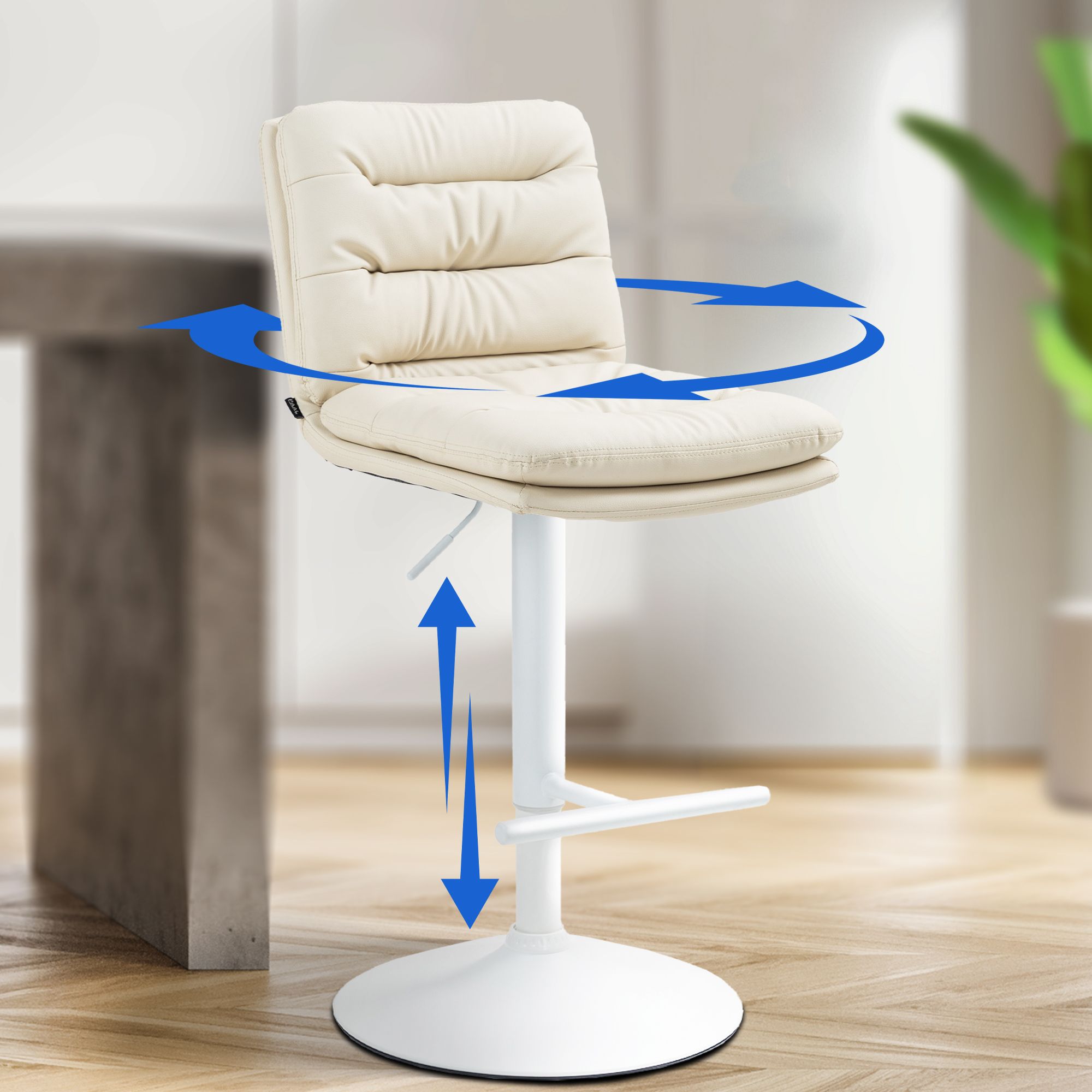 2er Set Barhocker Damar Kunstleder