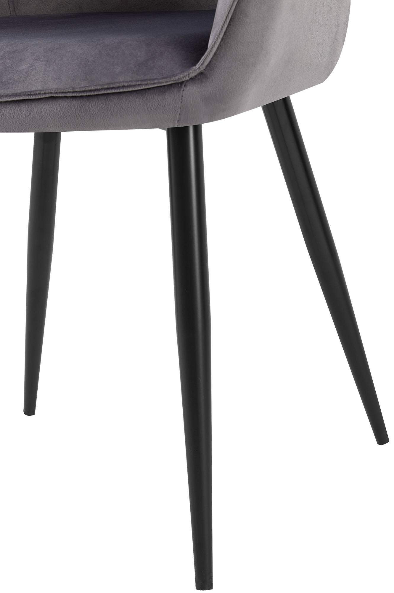 2er Set Esszimmerstuhl Boise Samt
