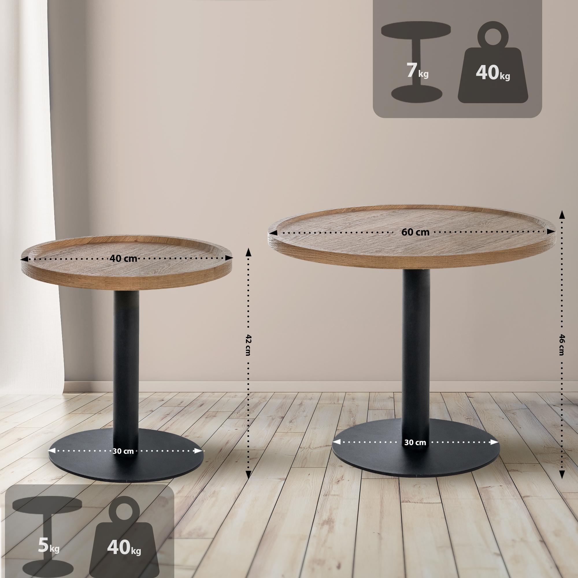 2er Set Beistelltische Aspen
