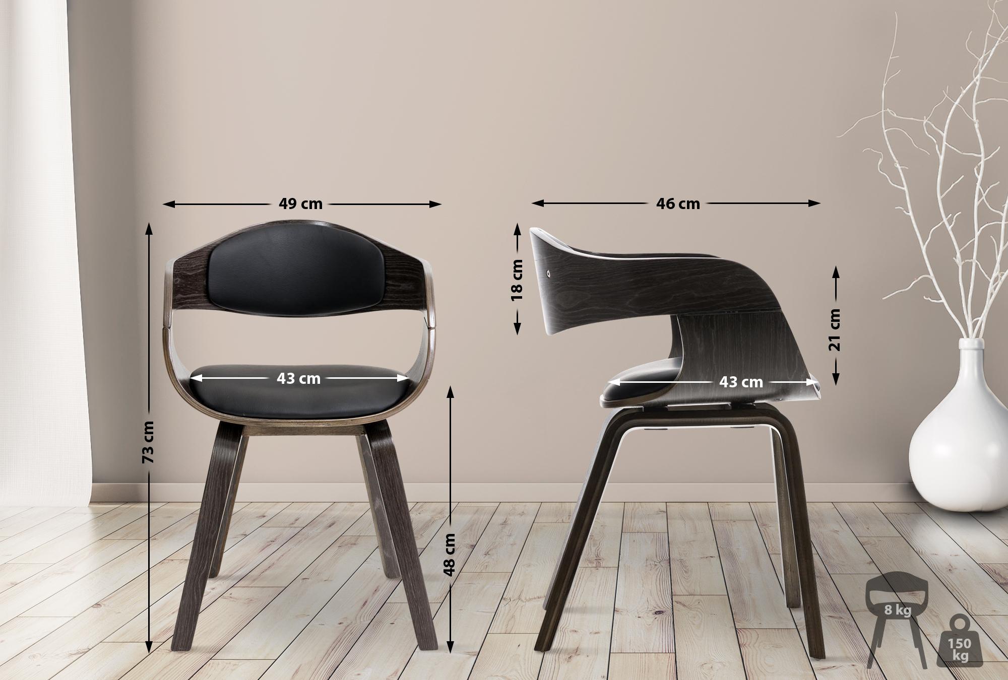 2er Set Stühle Kingston Kunstleder