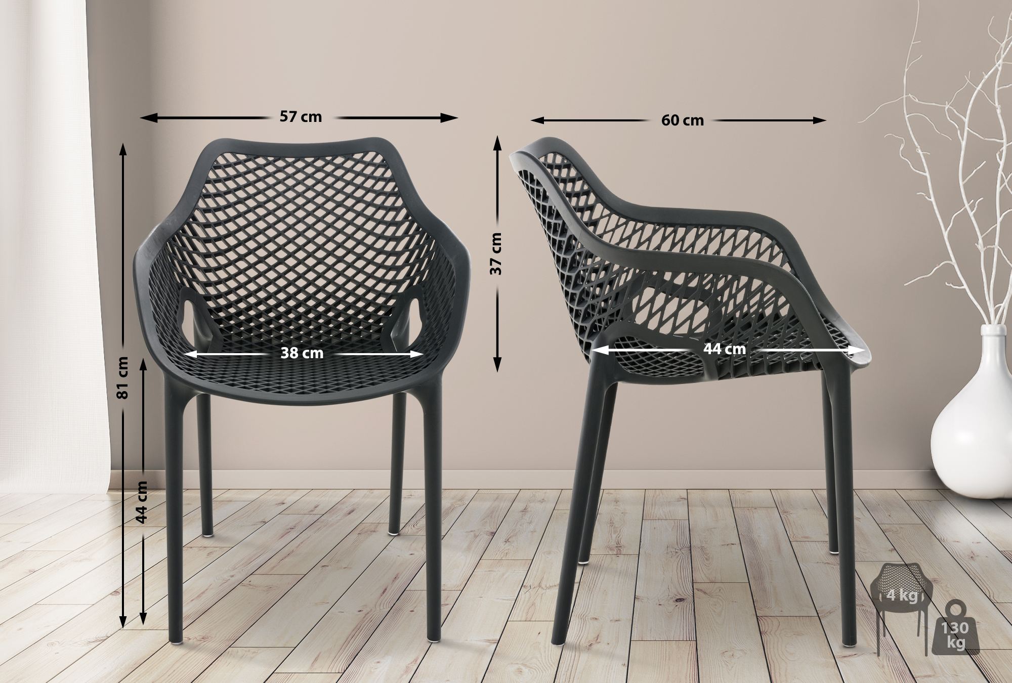 Stapelbarer Stuhl Air XL