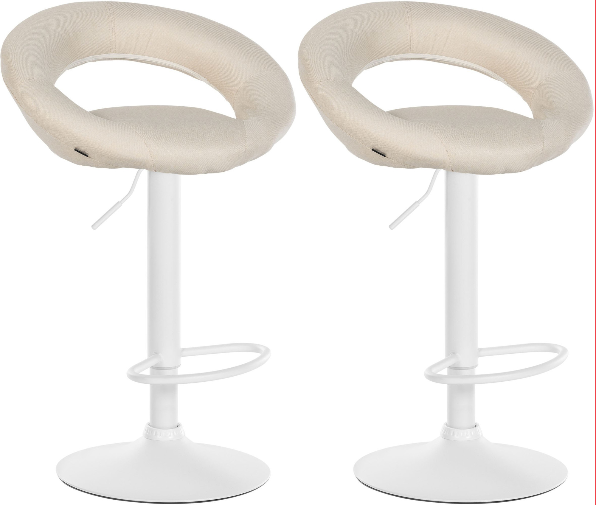 2er Set Barhocker Olinda Stoff