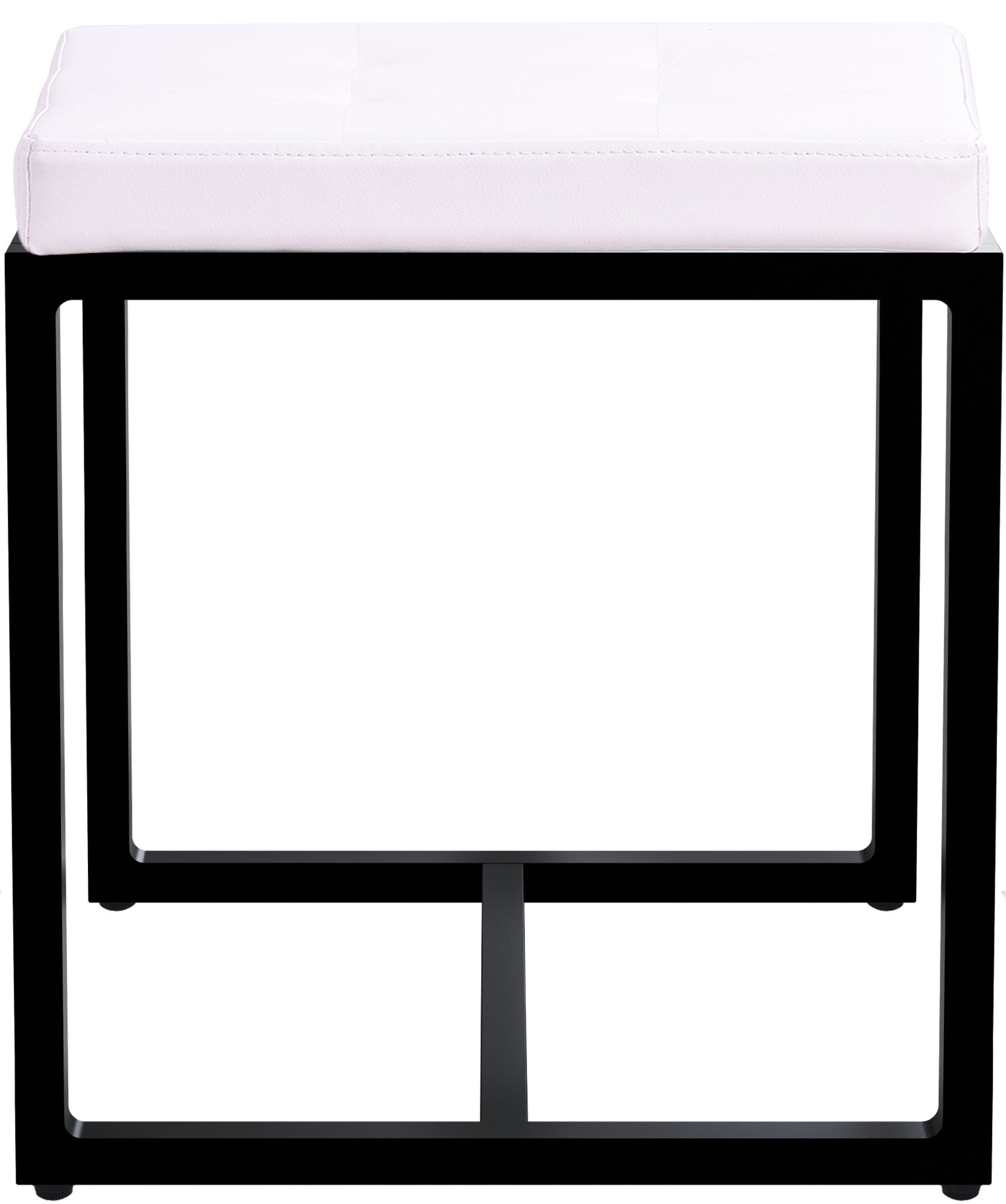 Sitzhocker Barci mit schwarzem Gestell