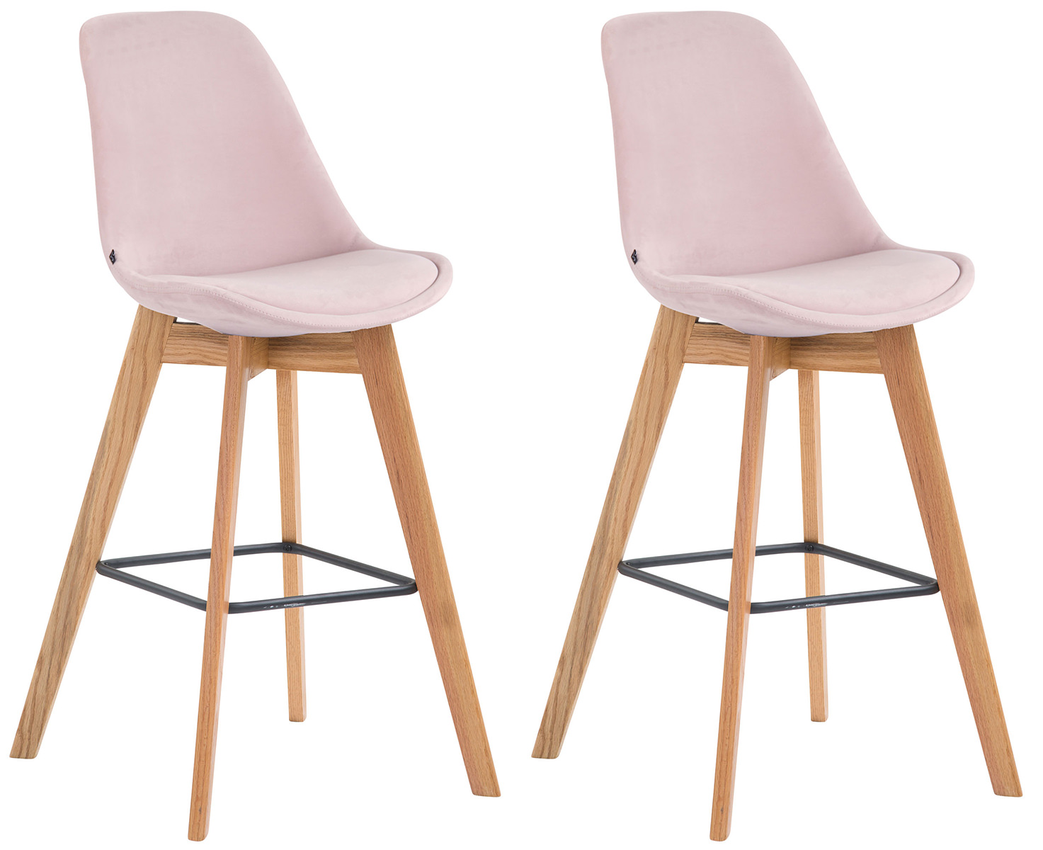 2er Set Barhocker Metz Samt