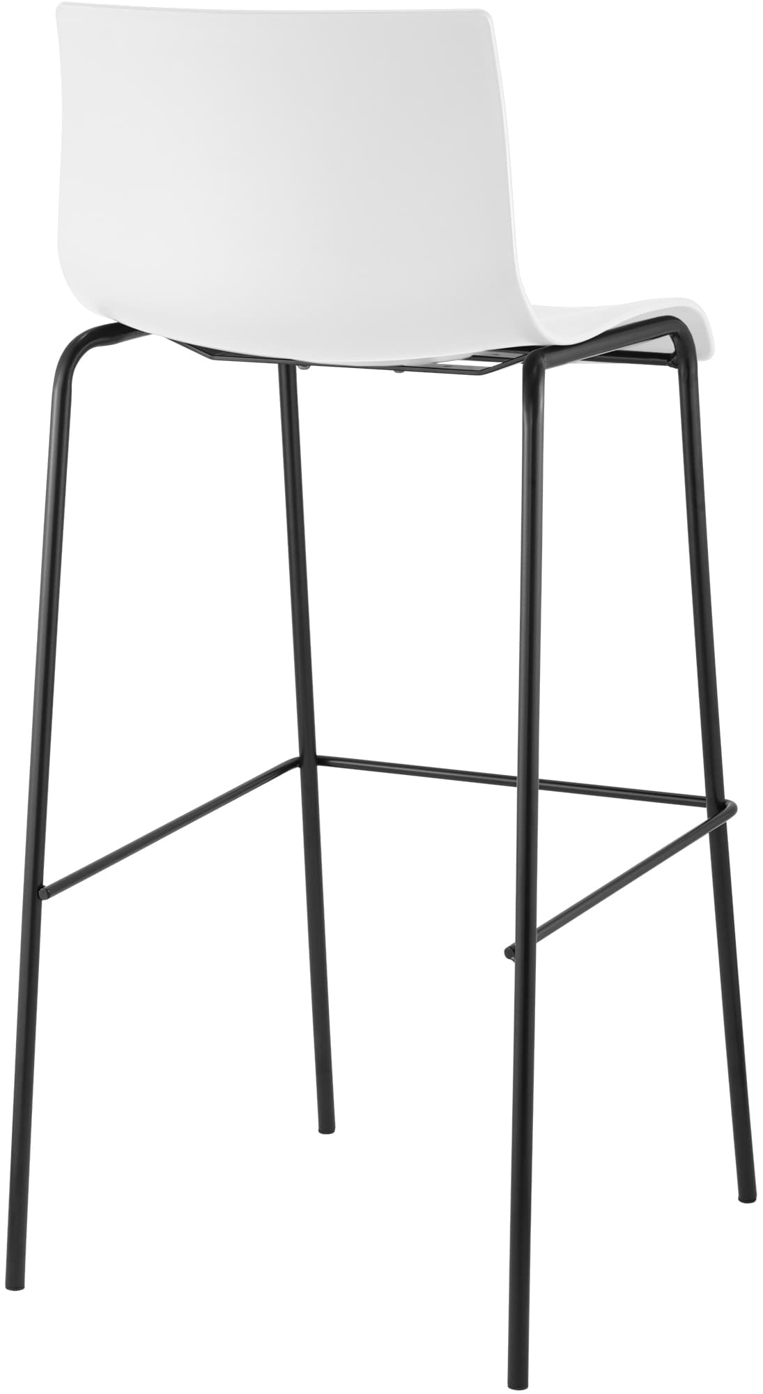 2er Set Barhocker Hover Kunststoff 4-Fuß Gestell