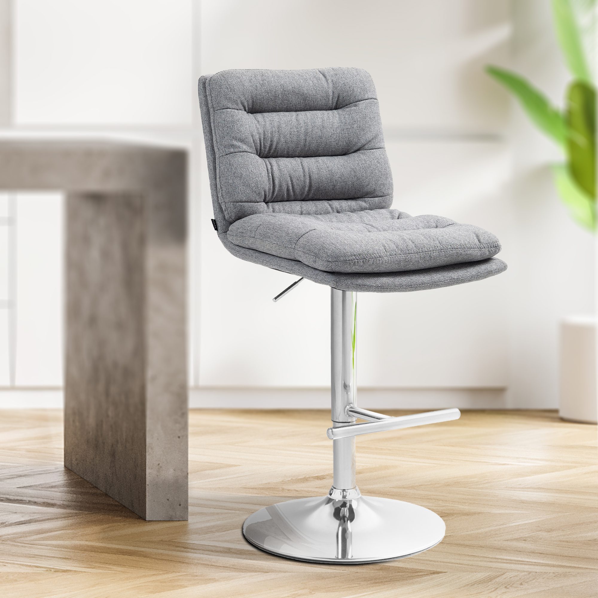 2er Set Barhocker Damar Stoff