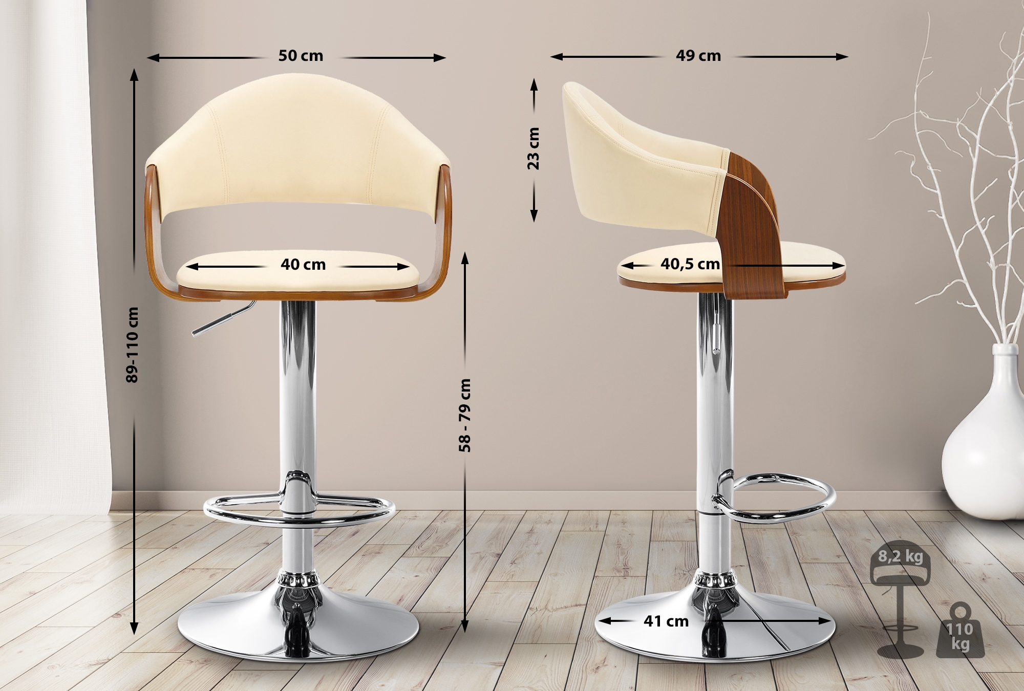 Barhocker Nilse Kunstleder