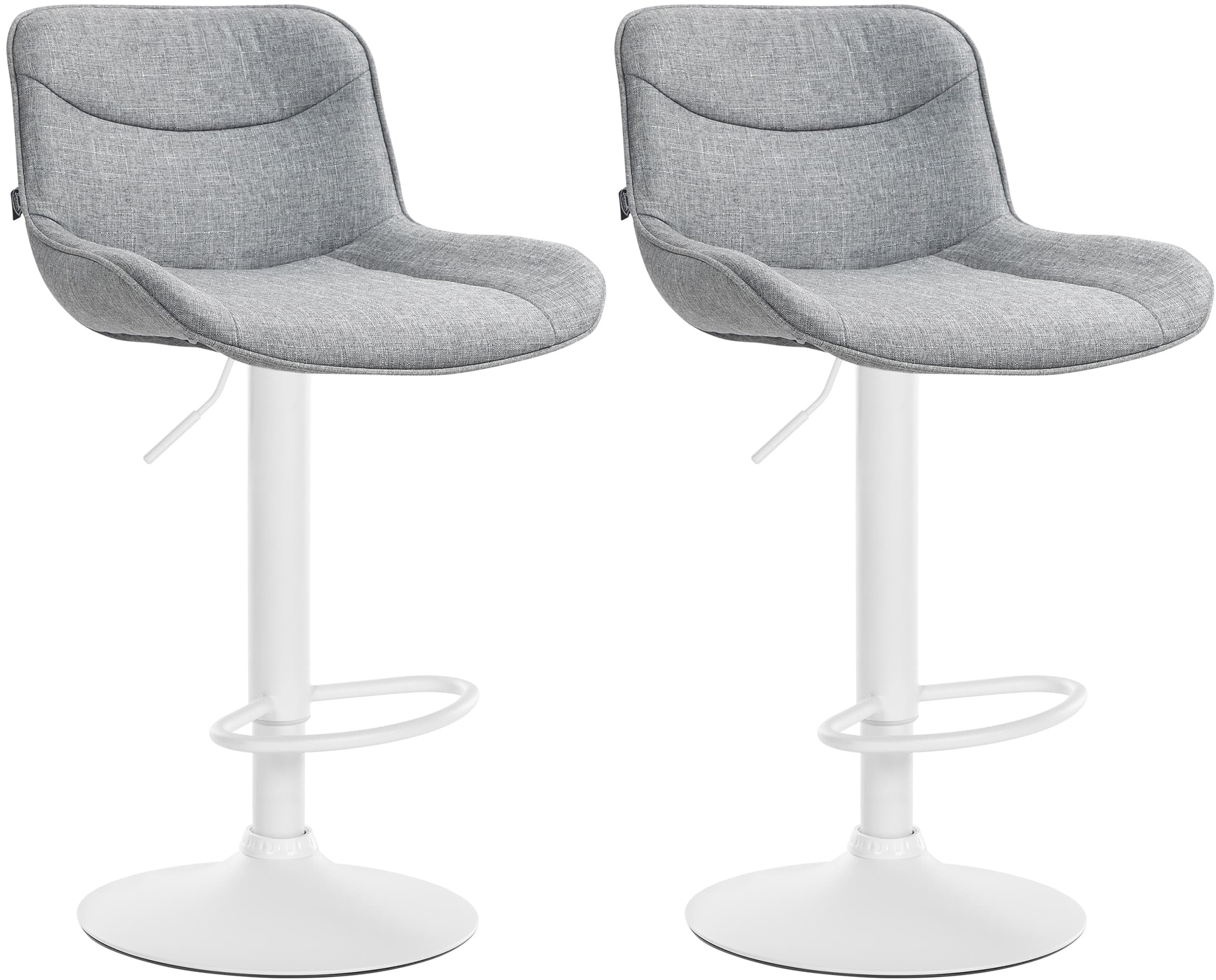 2er Set Barhocker Vonore Stoff