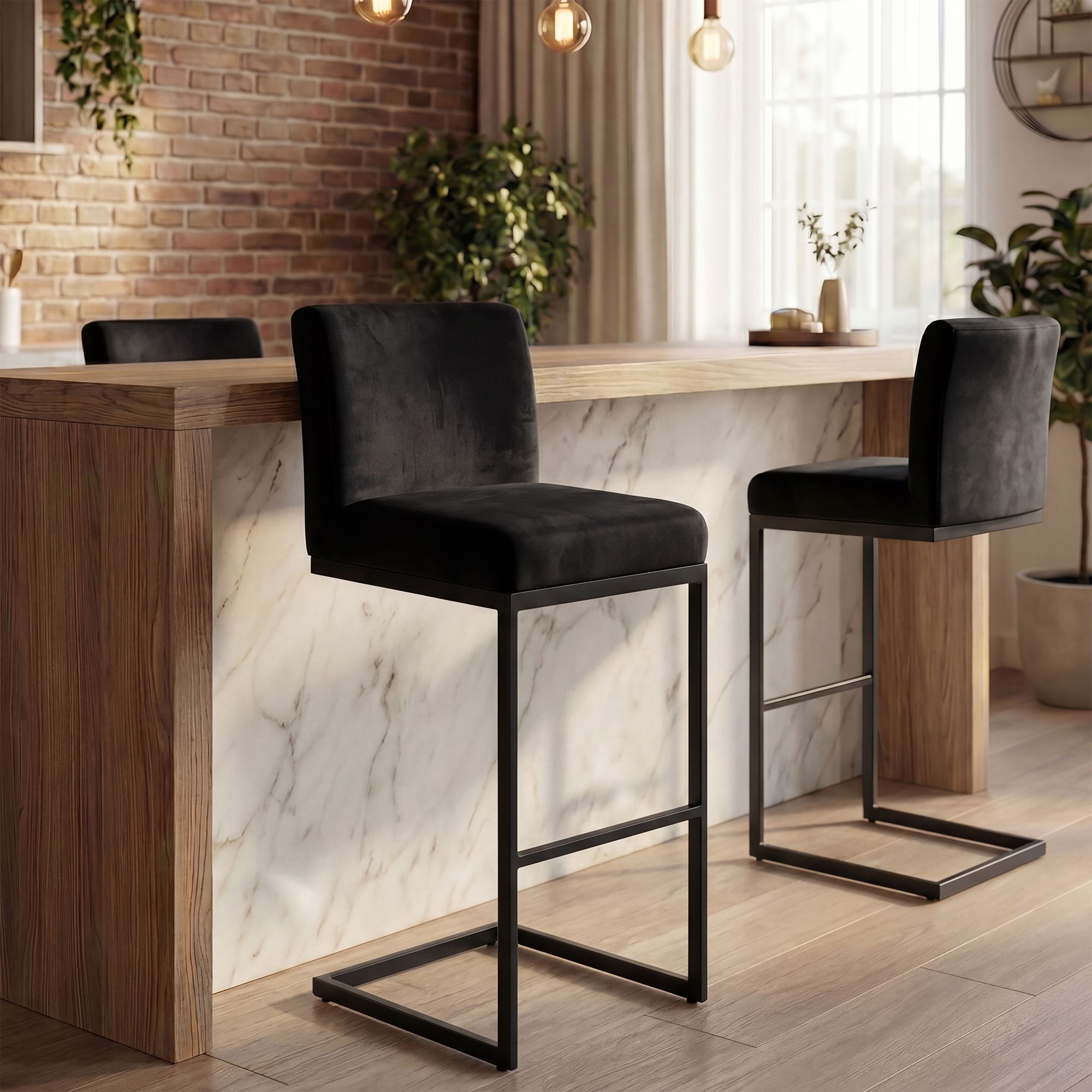 Barhocker Hopewell Samt