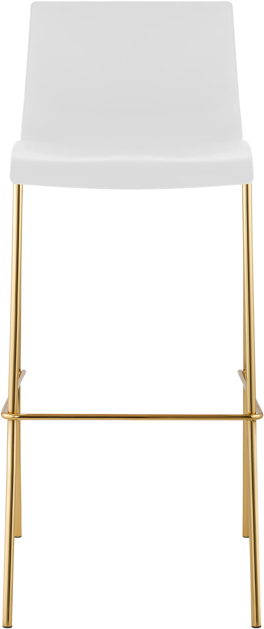 Barhocker Hover Kunststoff Vierfußgestell Gold
