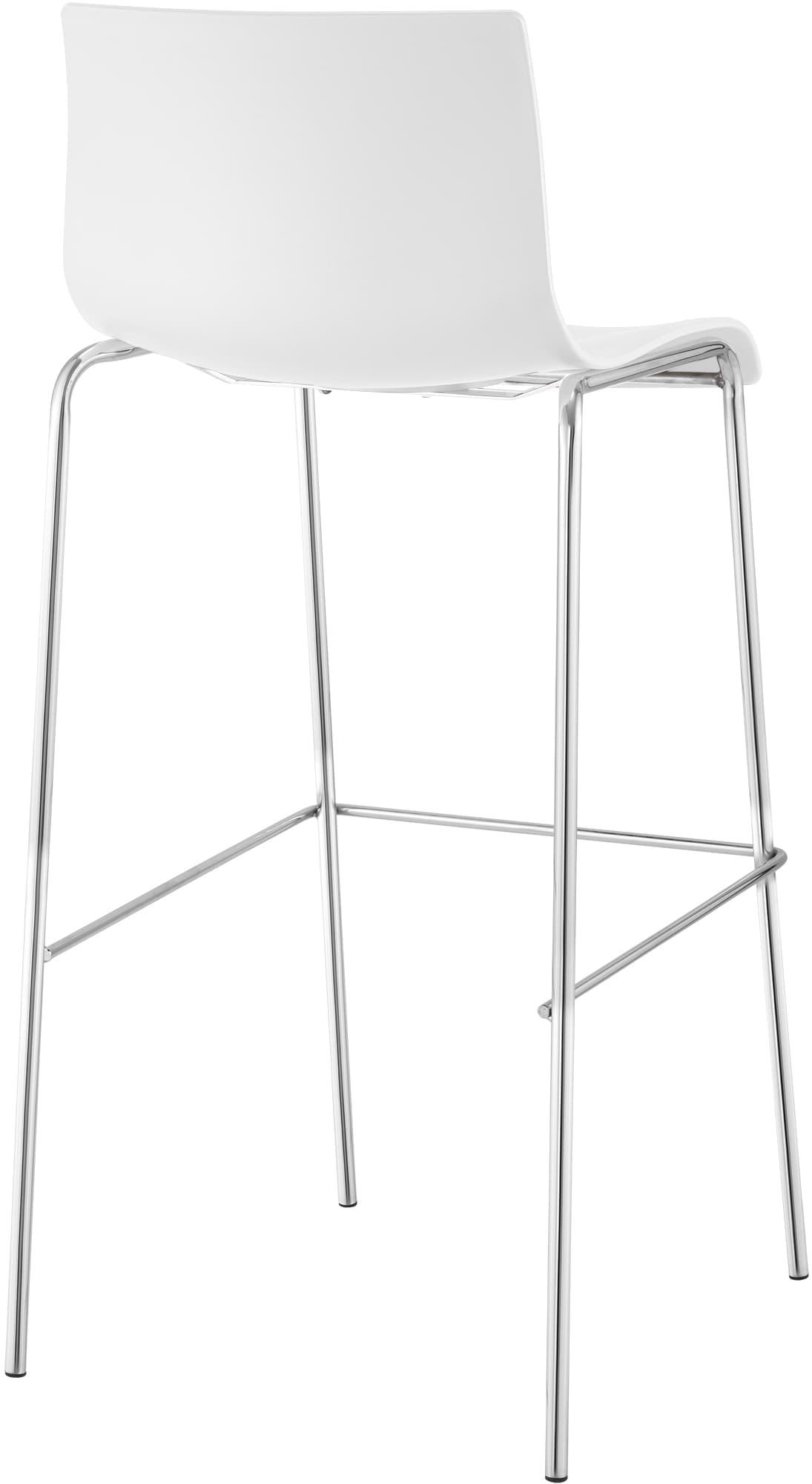 2er Set Barhocker Hover Kunststoff 4-Fuß Gestell