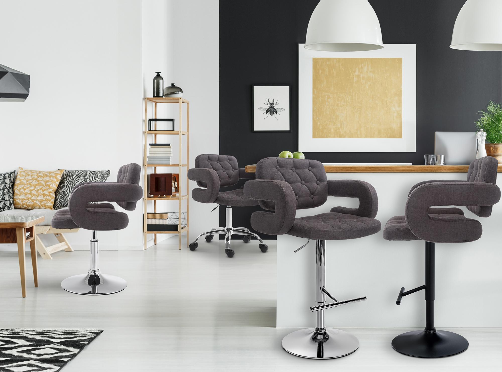 2er Set Barhocker Dublin Stoff