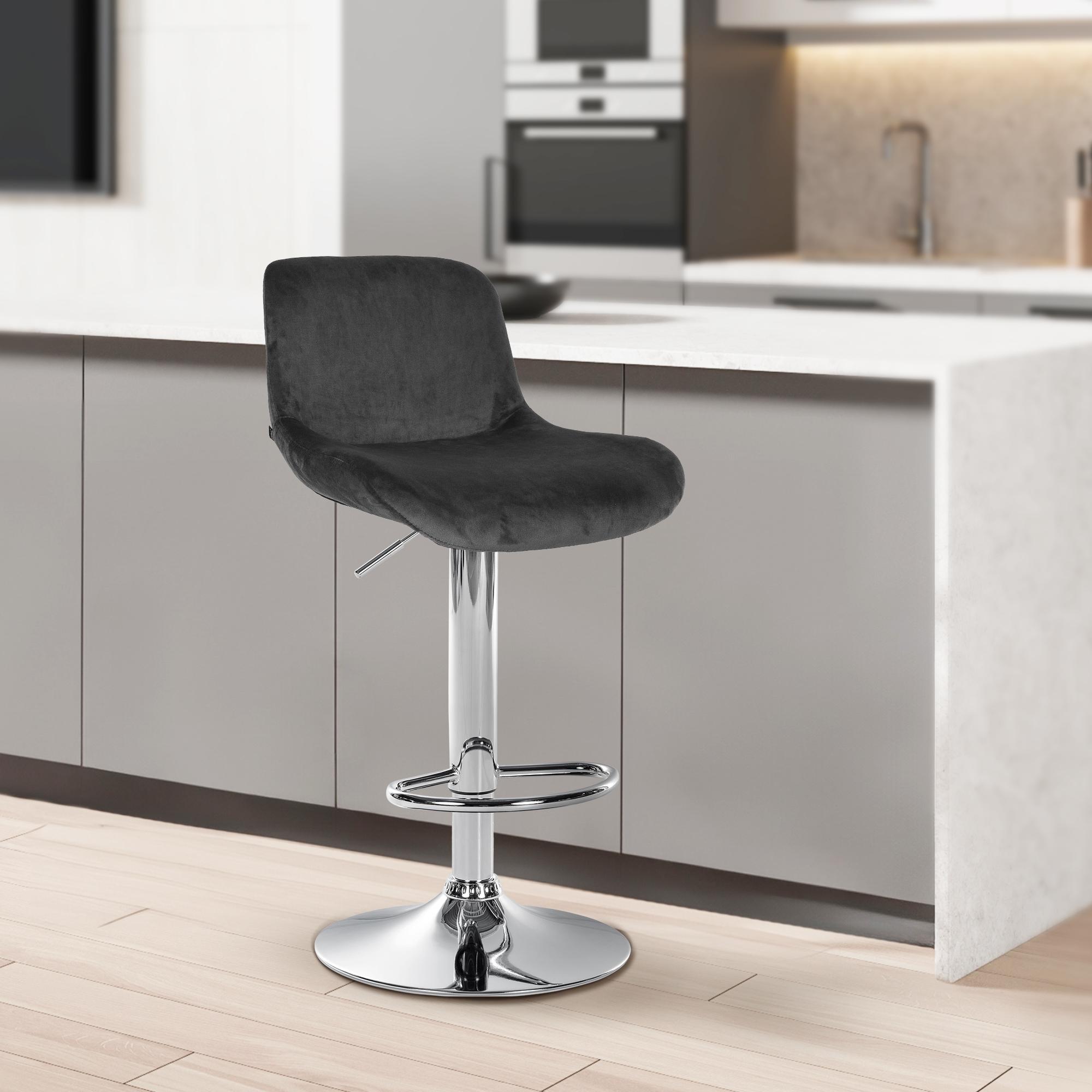 2er Set Barhocker Solon Chrom