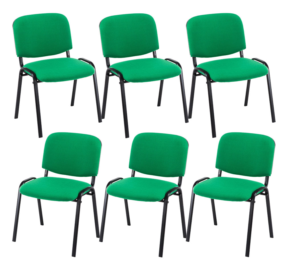 6er Set Besucherstuhl Ken Stoff
